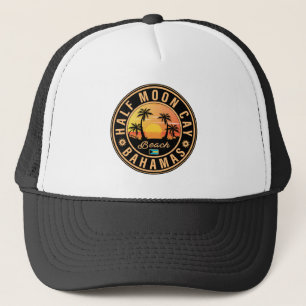 Half Moon Cay Bahamas Retro Vintager Urlaub 60er Truckerkappe