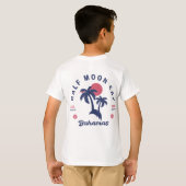Half Moon Cay Bahamas Vintager Familienurlaub T-Shirt (Schwarz voll)