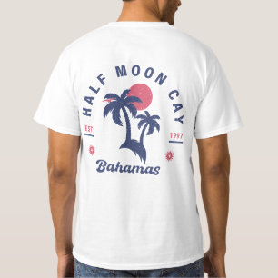 Half Moon Cay Bahamas Vintager Familienurlaub T-Shirt