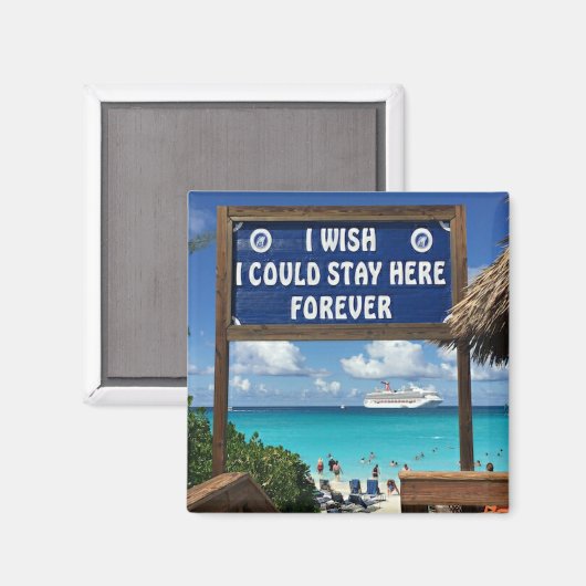 Half Moon Cay Magnet (Vorderseite/Rückseite)