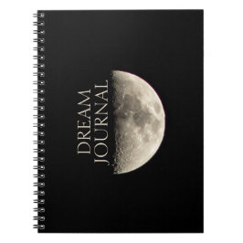 Half Moon Dream Journal  Notizblock