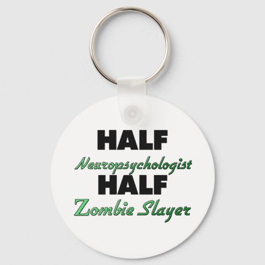 Half Neuropsychologin Half Zombie Slayer Schlüsselanhänger (Vorderseite)