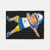 Half Nicaraguan Ukrainian Boy Nicaragua Ukraine Fl Fleecedecke (Vorderseite (Horizontal))