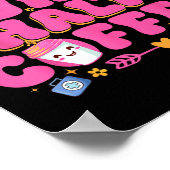 Half Nurse Half Coffee Nurse Poster (Ecke)