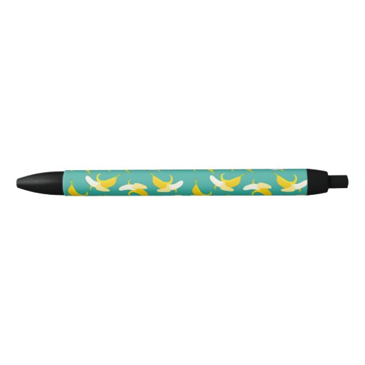Half peeled banana seamless pattern - Tropical fru Kugelschreiber (Vorderseite)