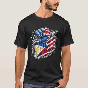 Half Philippinen Philippine Half amerikanische Fla T-Shirt