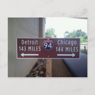 Half Point, Detroit Chicago. Postkarte