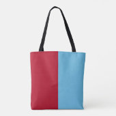 Half Red Half Blue Tasche (Rückseite)