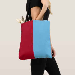 Half Red Half Blue Tasche