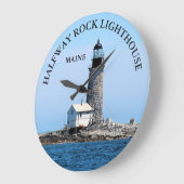 Half-Rock-Leuchtturm, Mainstream-Uhr Große Wanduhr (Winkel)