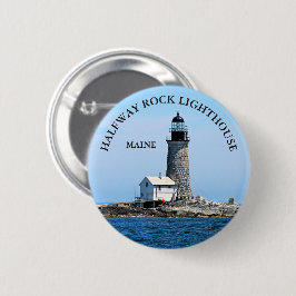 Half Rock Lighthouse, Maine Round Button