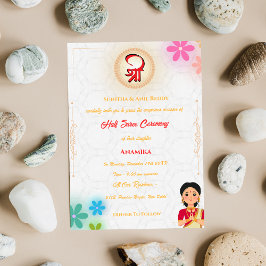 Half Saree Ritu Kala Samskara Einladung