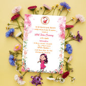 Half Saree Ritu Kala Samskara Einladung