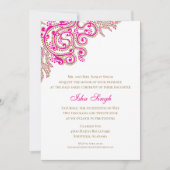 Half-Saree-Zeremonie Einladung (Vorderseite)