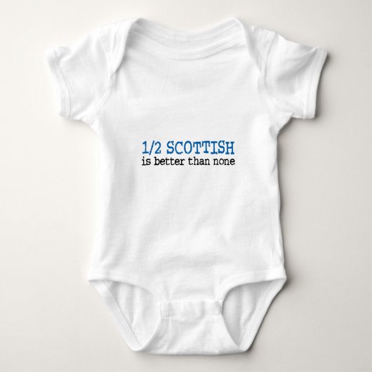 Half Scottish Baby Strampler (Vorderseite)