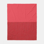Half Solid halb texturierte Tomate Red Fleece Blan (Vorderseite)