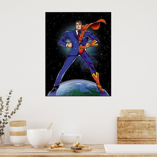 Half Super-Hero Poster (Küche)