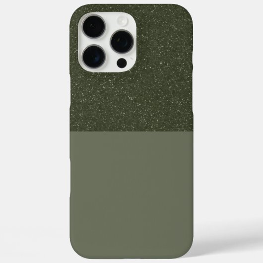 Half Texture Moss Green iPhone Case - individuell (Rückseite)