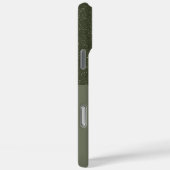 Half Texture Moss Green iPhone Case - individuell (Rückseite / Rechts)