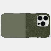 Half Texture Moss Green iPhone Case - individuell (Rückseite (Horizontal))