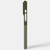 Half Texture Moss Green iPhone Case - individuell (Rückseite / Links)