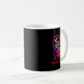 Half The Heart Twice The Fight Brain Aneurysm Awar Kaffeetasse (VorderseiteRechts)