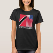 Half Trinbagonian American DNA Trinidad And Tobago T-Shirt (Vorderseite)