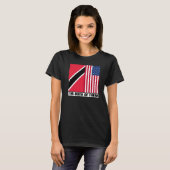Half Trinbagonian American DNA Trinidad And Tobago T-Shirt (Vorne ganz)