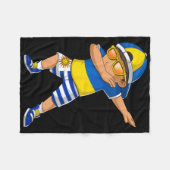 Half Ukrainian Uruguayan Boy Ukraine Uruguay Flag Fleecedecke (Vorderseite (Horizontal))