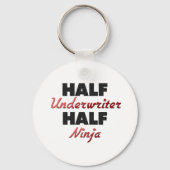 Half Underwriter Half Ninja Schlüsselanhänger (Vorderseite)