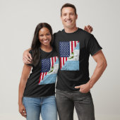 Half USA Flag Half Guatemala Flag American Guatema T-Shirt (Unisex)