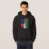 Half USA Flag Half Hungary Flag American Hungarian Hoodie (Vorne ganz)