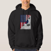 Half USA Flag Half South Korea Flag American South Hoodie (Vorderseite)