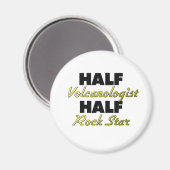 Half-Vulkanologe Half Rock Star Magnet (Vorderseite/Rückseite)