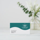 Half Wave Crown - Aquamarin Green 006666 Visitenkarte (Stehend Vorderseite)