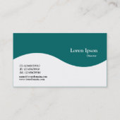 Half Wave Crown - Aquamarin Green 006666 Visitenkarte (Rückseite)