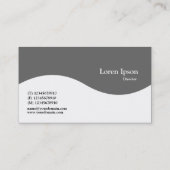 Half Wave Crown - Gray 666666 Visitenkarte (Rückseite)