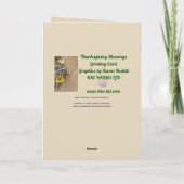 HALF WREATH AUTUMN - GREETING CARD KARTE (Rückseite)