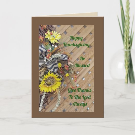HALF WREATH AUTUMN - GREETING CARD KARTE (Vorderseite)