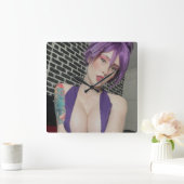 Halfangel66 lila Uhr (Zuhause)