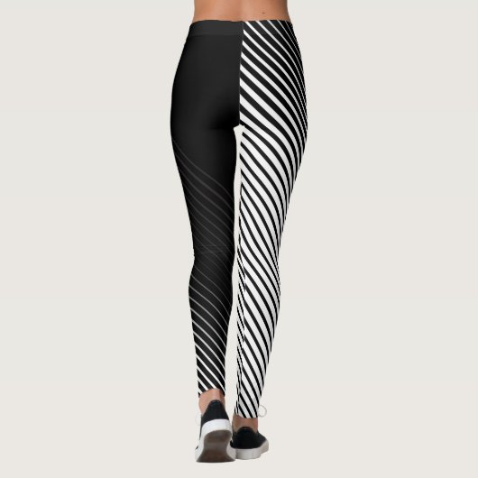 Hälfe eine Frau - Hälfe ein Zebra Leggings (Rückseite)