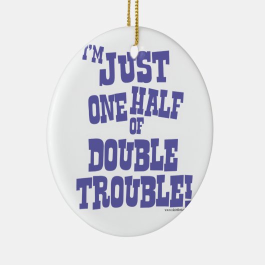 Hälfe von doppeltem Problem Keramik Ornament (Rechts)