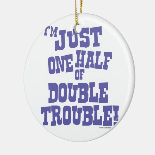 Hälfe von doppeltem Problem Keramik Ornament (Links)