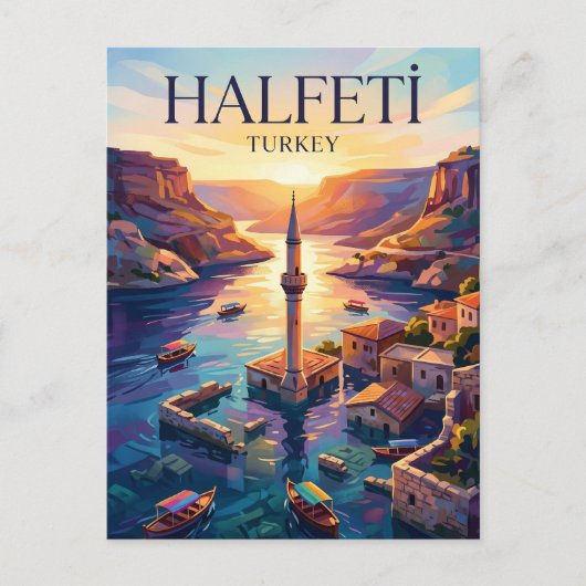 Halfeti Türkei Postkarte (Vorderseite)