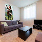 Halfling-Kriegerin | AI Art Poster