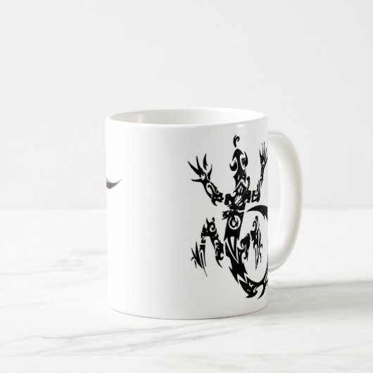 Halfmastlogo Gecko-Tasse Kaffeetasse (VorderseiteRechts)