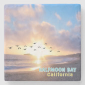 Halfmoon Bay Stone Untersetzer (Vorderseite)