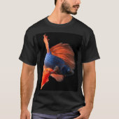Halfmoon-Betta-Fisch T-Shirt (Vorderseite)