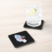 Halfmoon Betta Fish Getränkeuntersetzer (Rechte Seite)