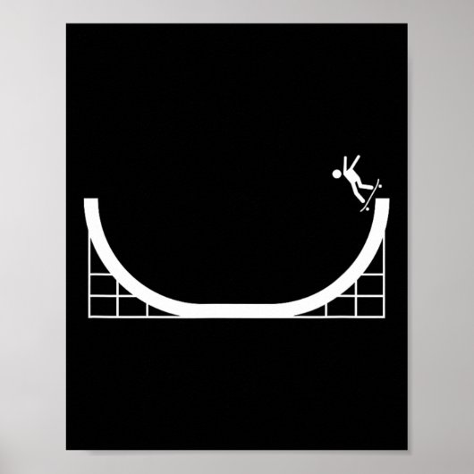 Halfpipe Skateboard- Fröhliches Skateboarding Woch Poster (Vorne)